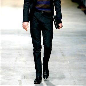 Costume National Skinny Wool Dress Pant